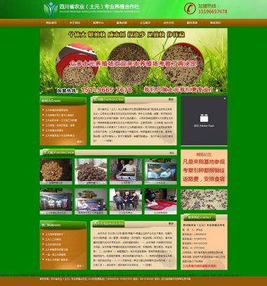 四川省农业（土元）专业养殖网站建设案例